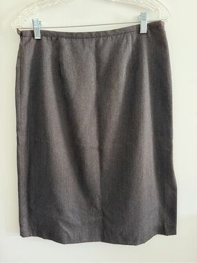 Mikai Charcoal Gray Pencil Skirt